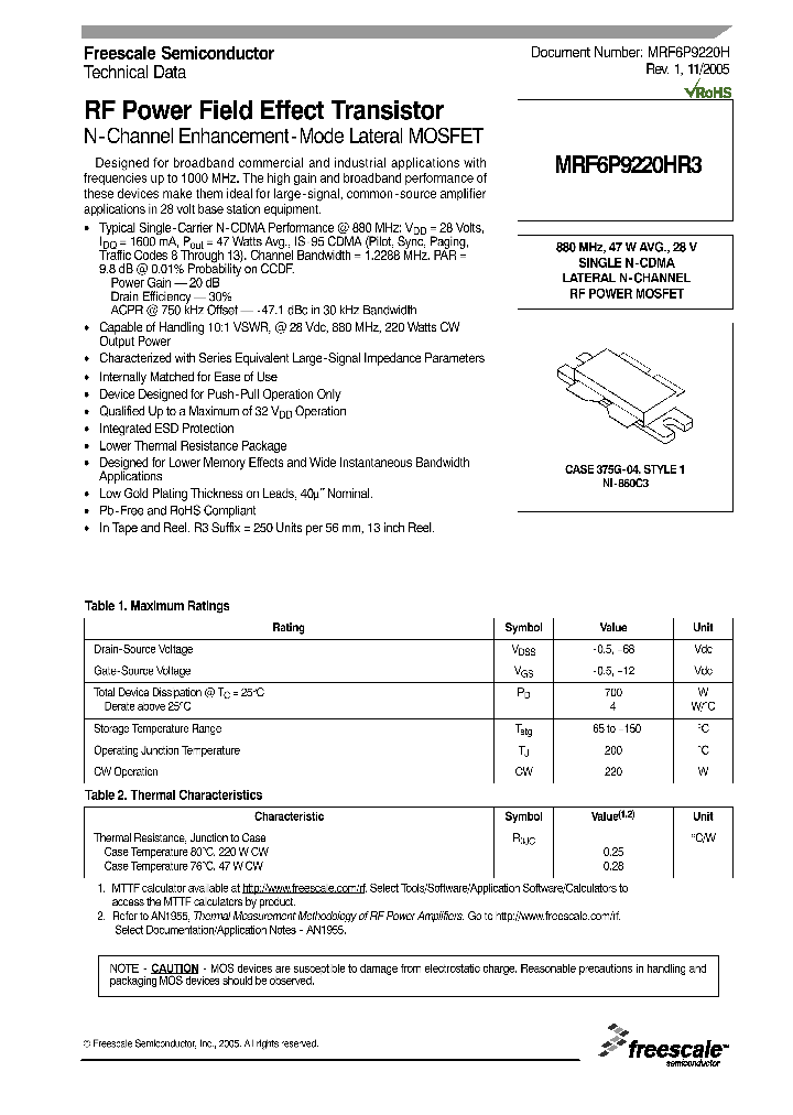 MRF6P9220HR3_1283621.PDF Datasheet
