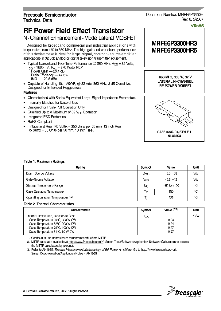 MRFE6P3300HR3_1122923.PDF Datasheet