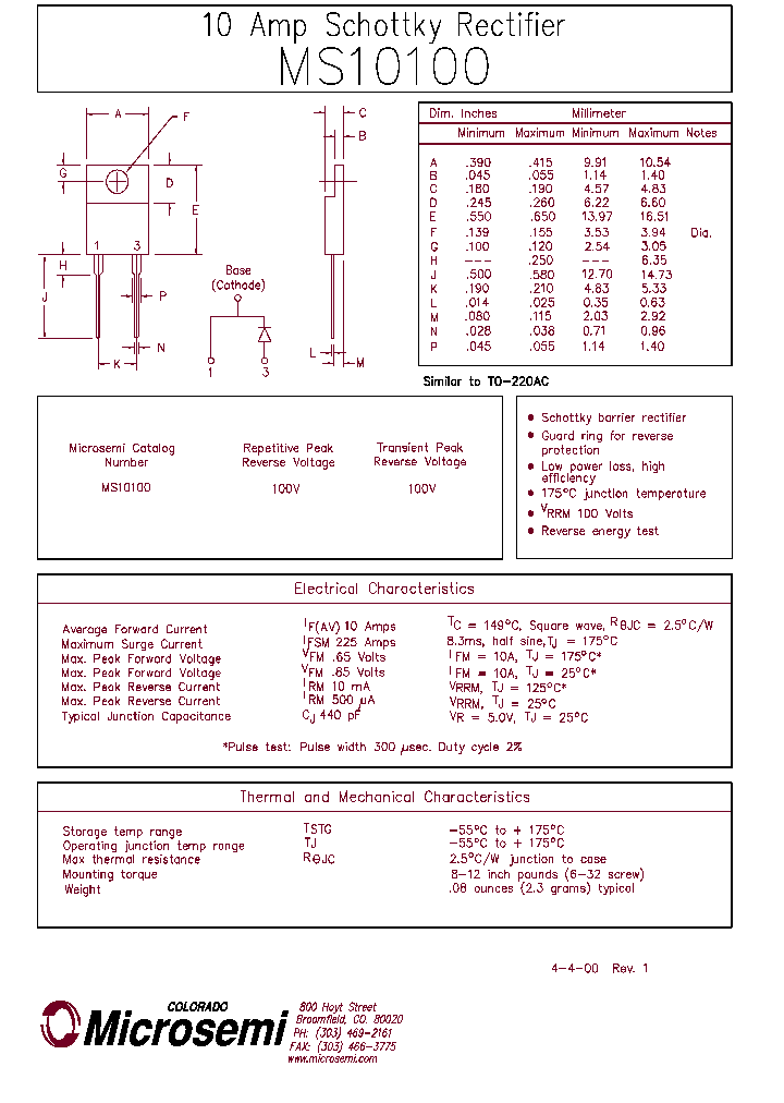 MS10100_1283749.PDF Datasheet