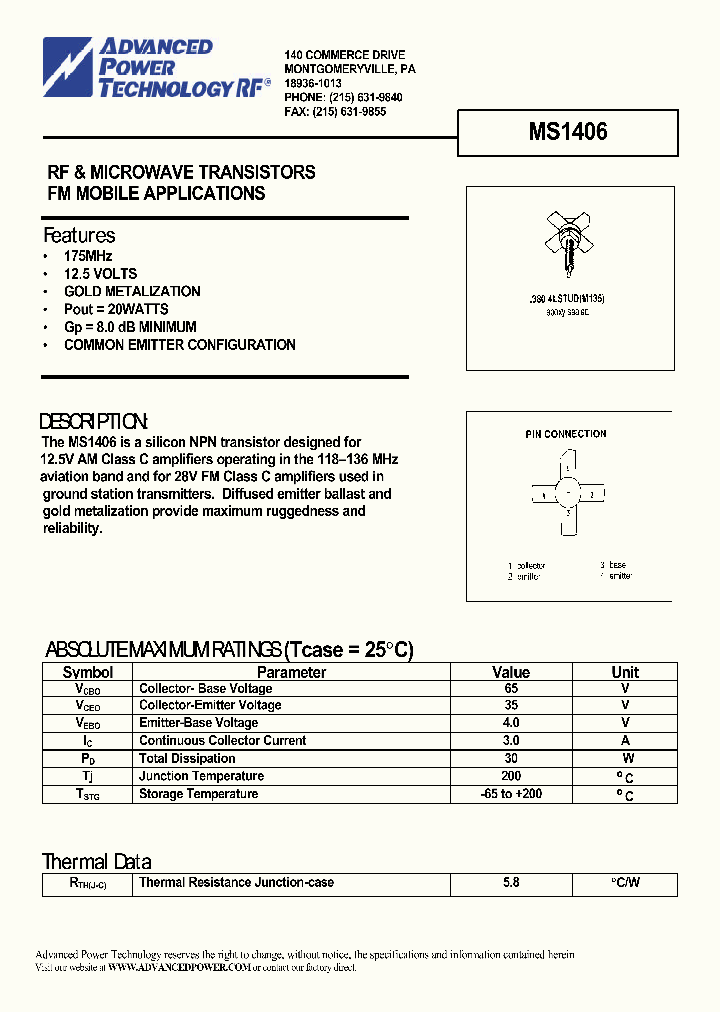 MS1406_1167800.PDF Datasheet