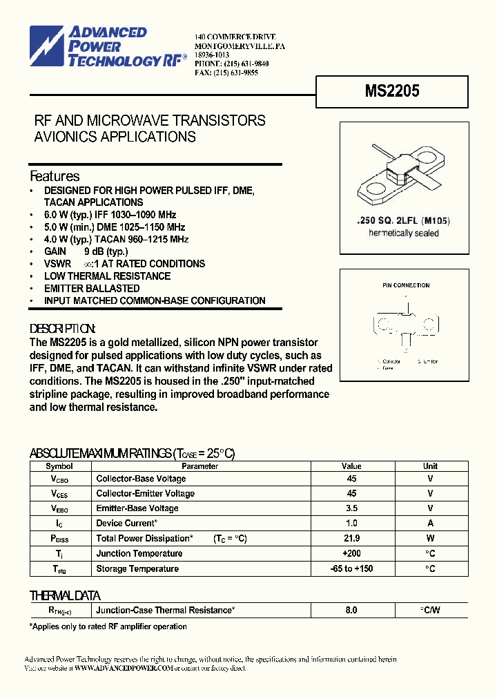 MS2205_1098433.PDF Datasheet