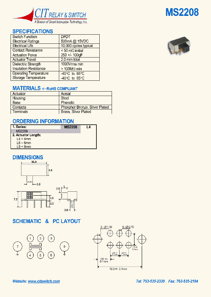 MS2208_1098440.PDF Datasheet