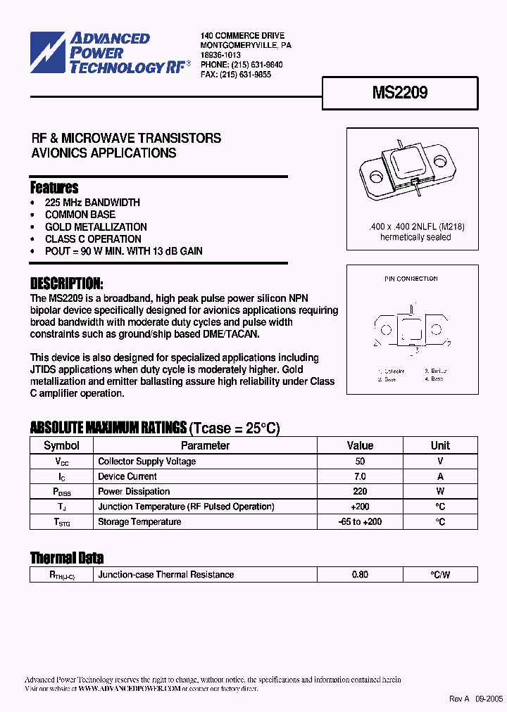 MS2209_1283820.PDF Datasheet