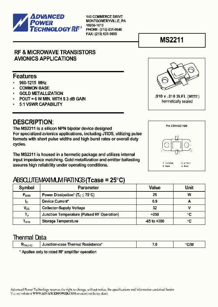 MS2211_1154132.PDF Datasheet