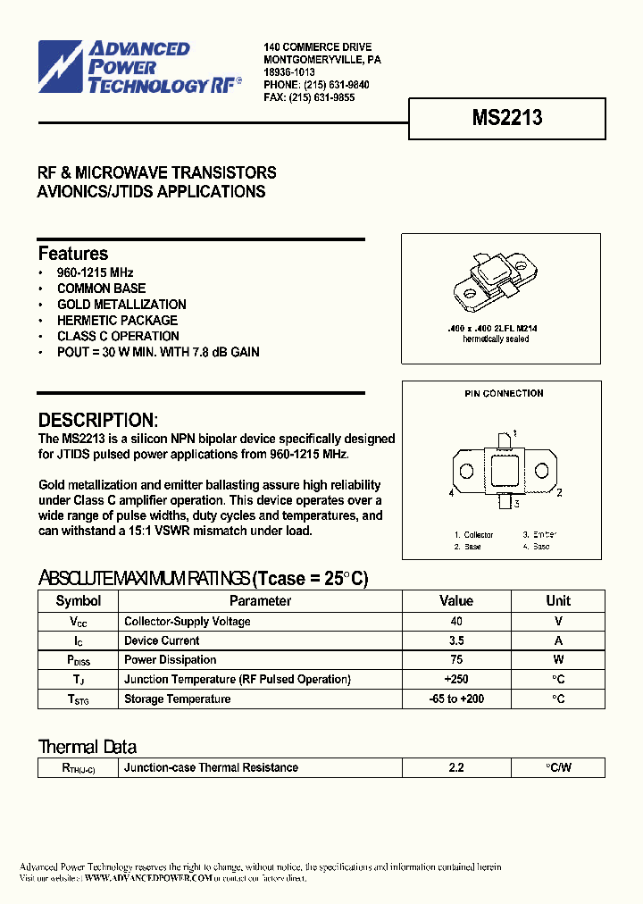MS2213_1154135.PDF Datasheet