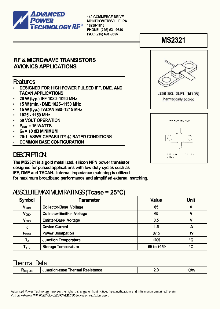 MS2321_1167805.PDF Datasheet