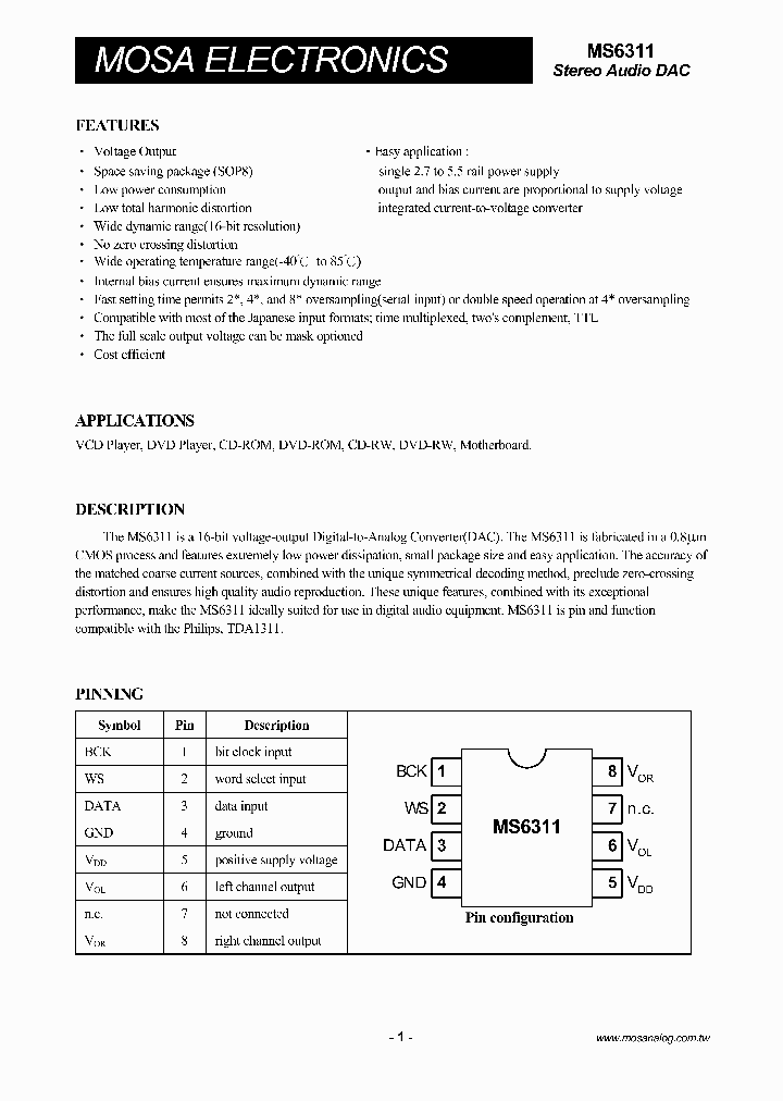 MS6311ASU_1283897.PDF Datasheet