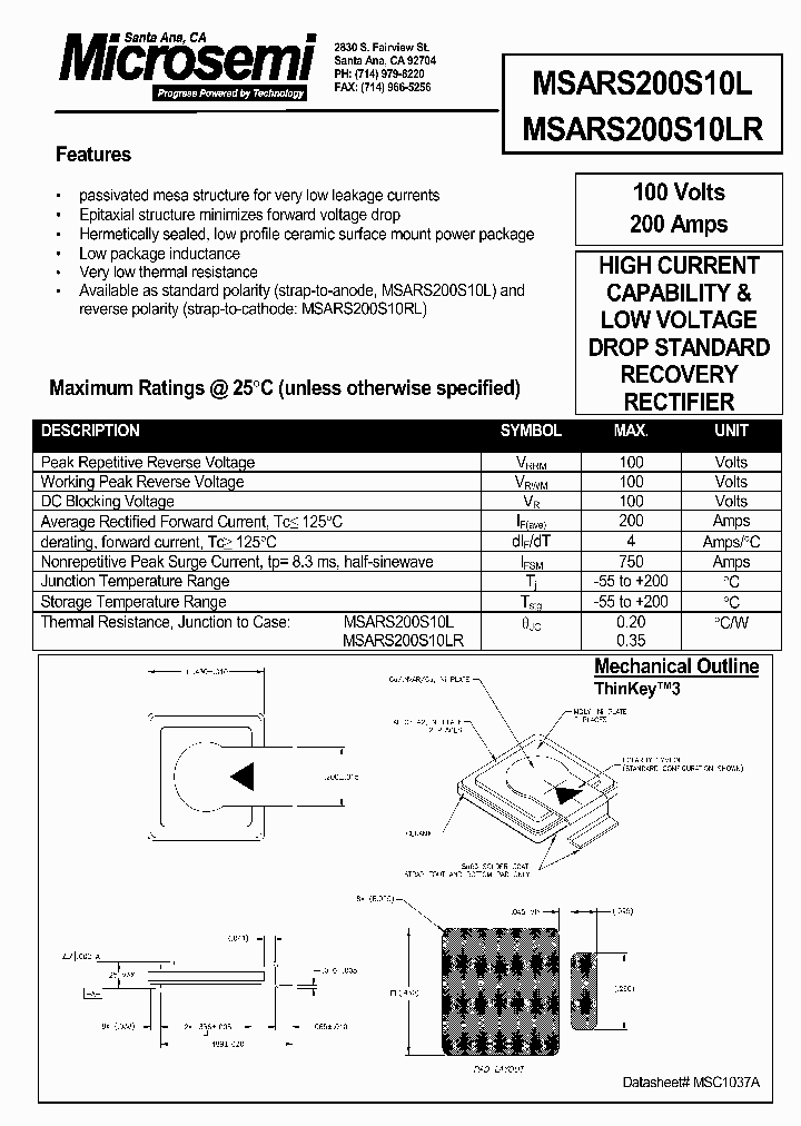 MSARS200S10LR_1284037.PDF Datasheet