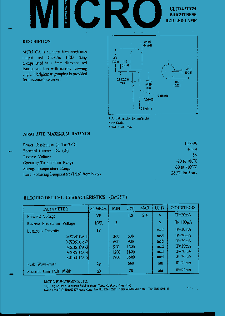 MSB51CA_1284086.PDF Datasheet