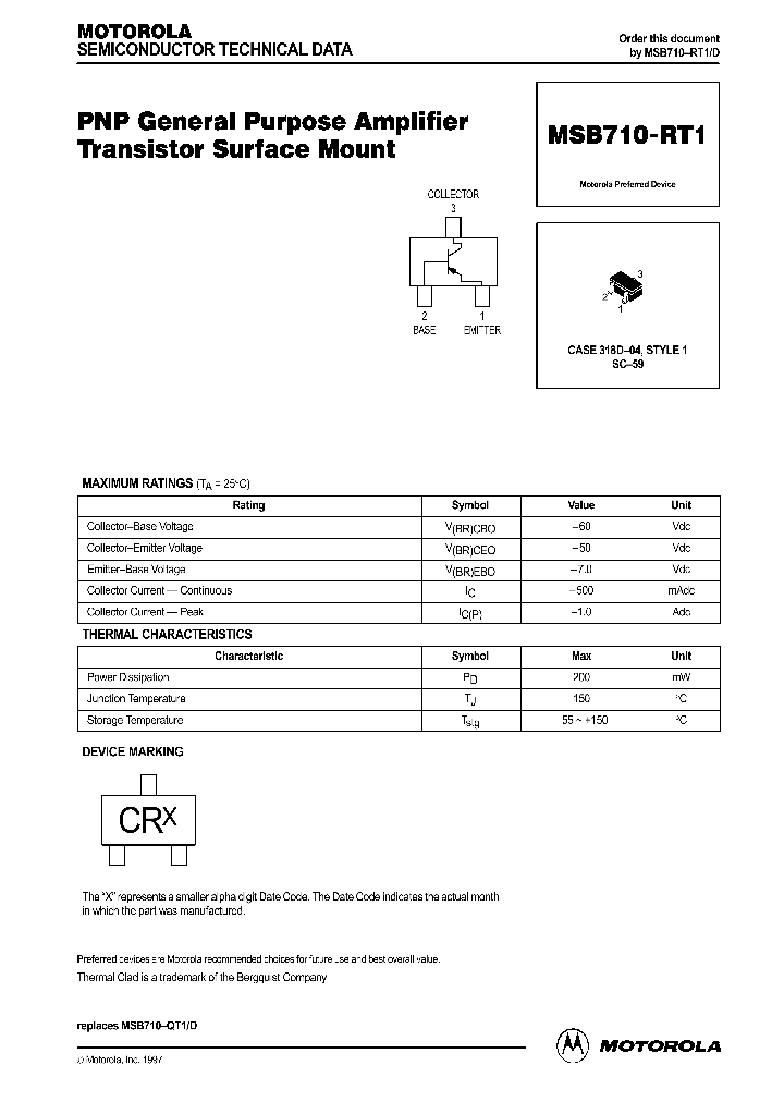 MSB710-RT1_1160838.PDF Datasheet