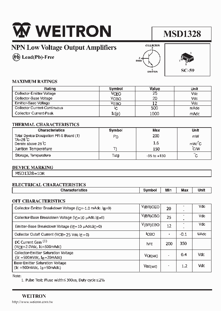 MSD1328_1160836.PDF Datasheet