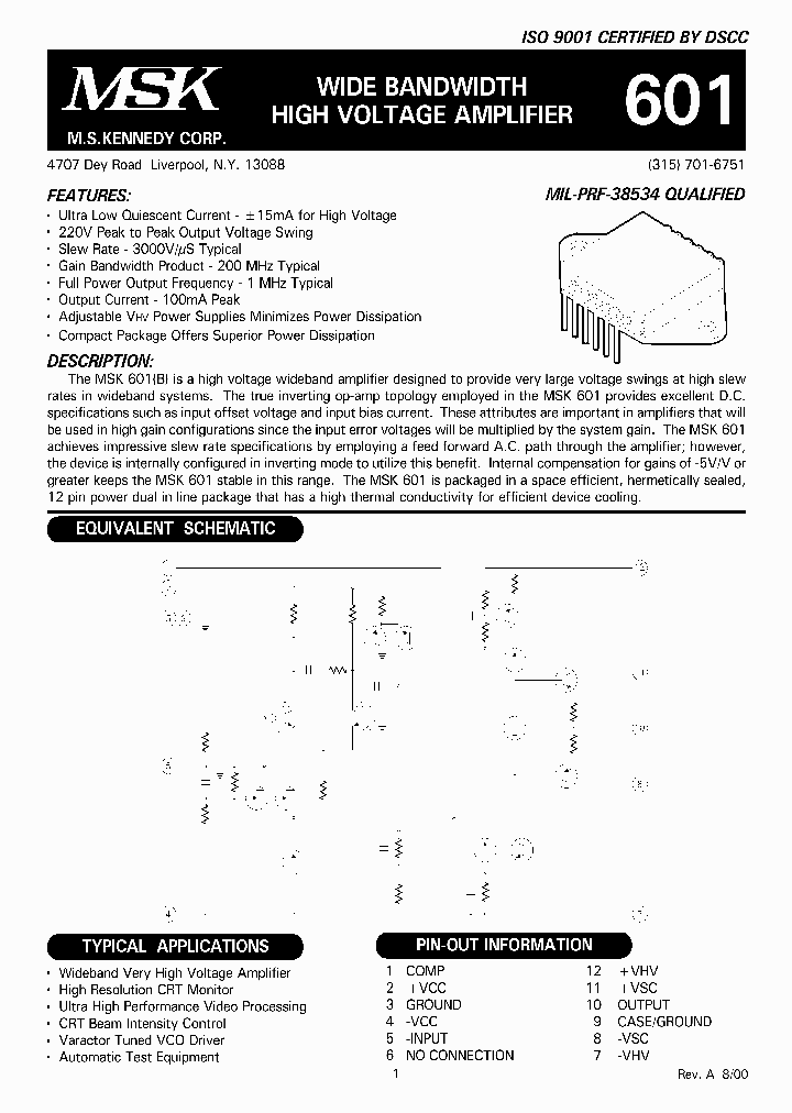 MSK601_1119763.PDF Datasheet
