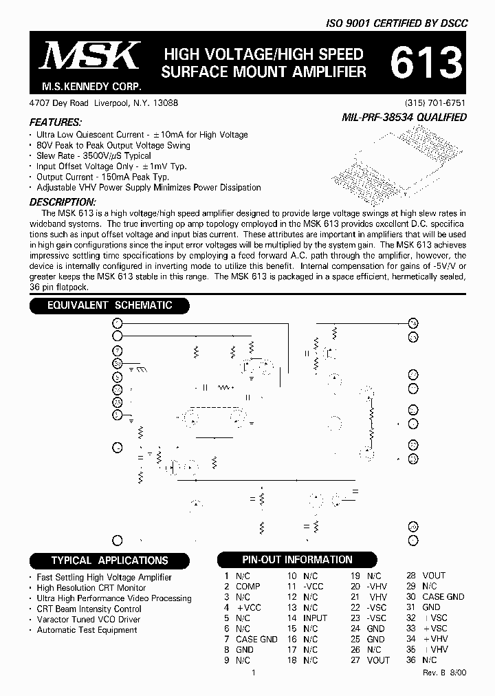 MSK613H_1284464.PDF Datasheet