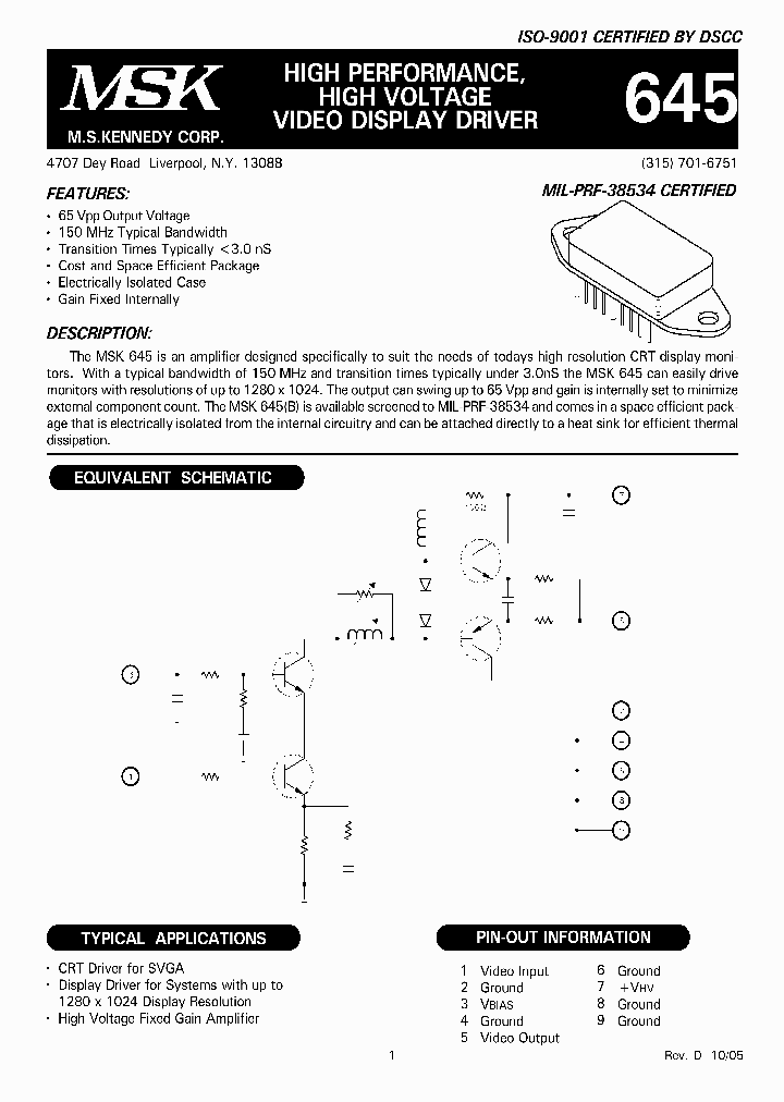 MSK645B_1284470.PDF Datasheet