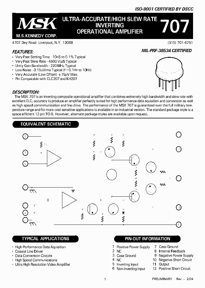 MSK707_1094922.PDF Datasheet