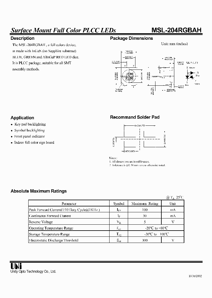 MSL-204RGBAH_1284493.PDF Datasheet