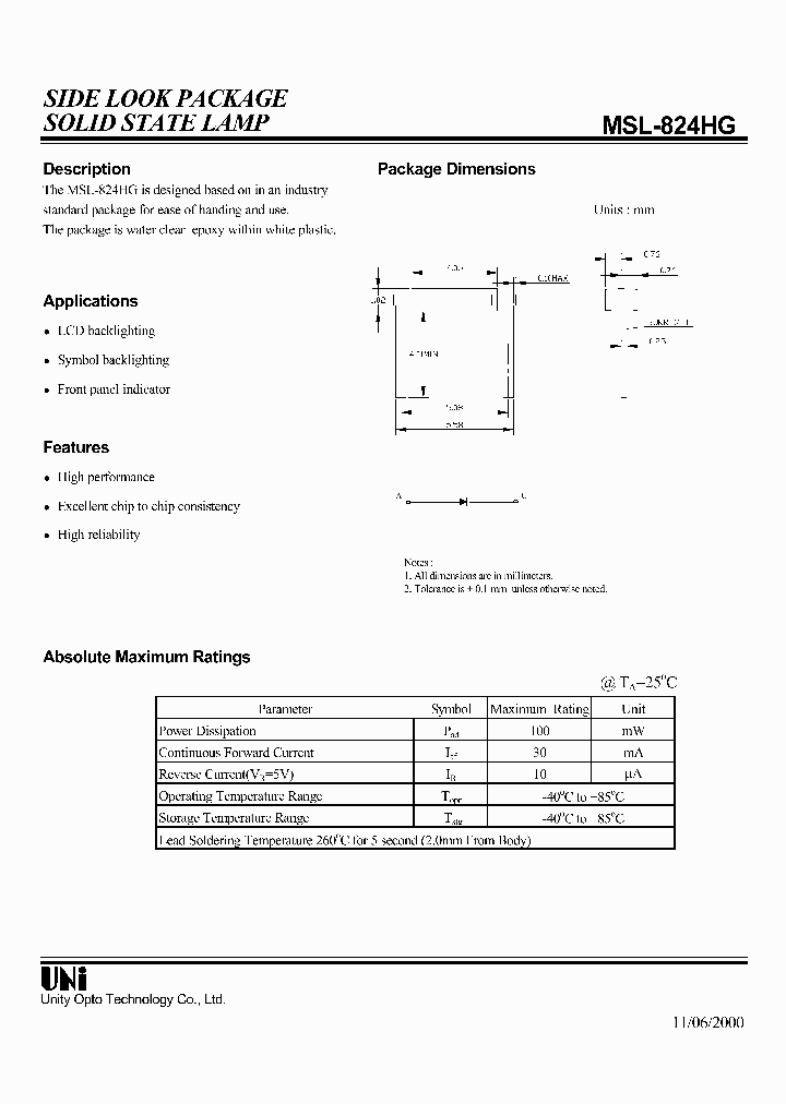 MSL-824HG_1284498.PDF Datasheet