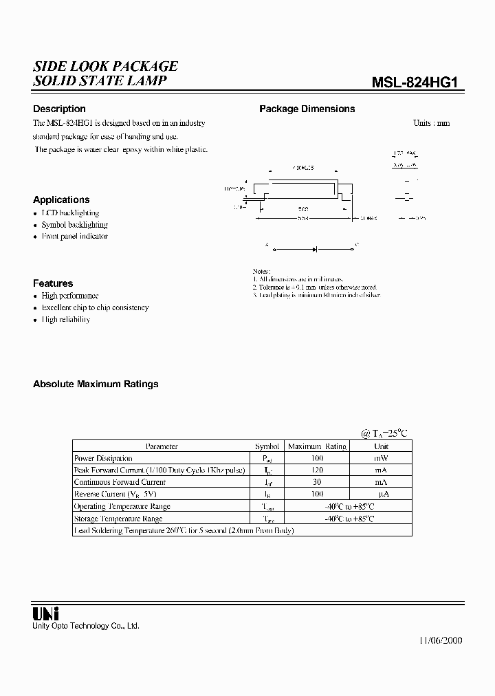 MSL-824HG1_1284499.PDF Datasheet