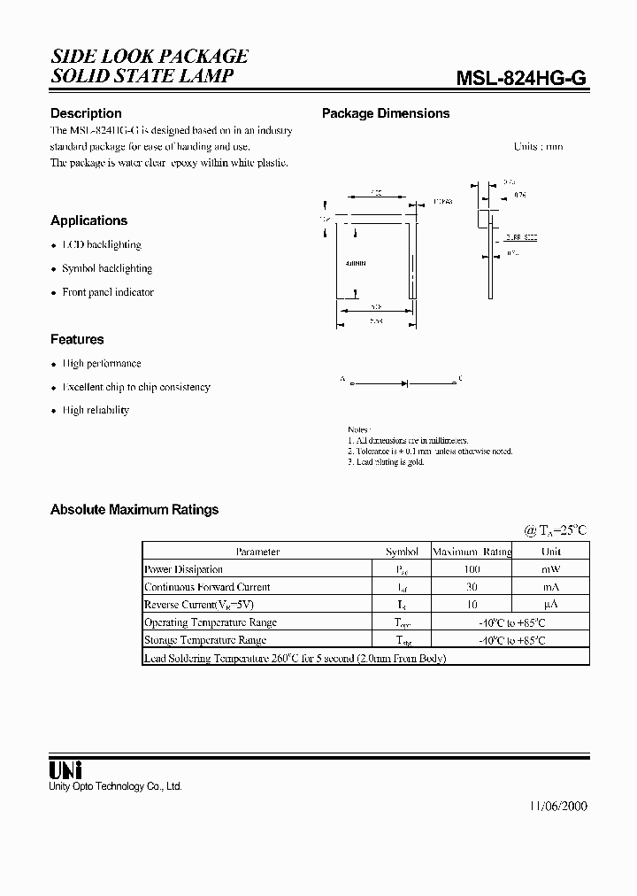 MSL-824HG-G_1284500.PDF Datasheet