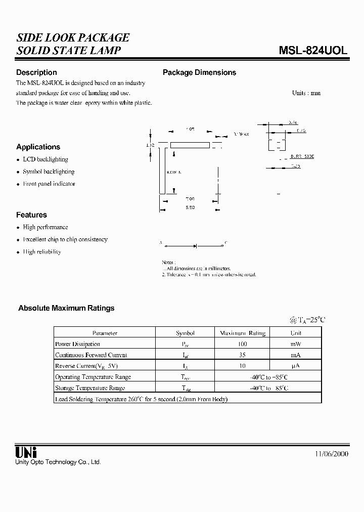 MSL-824UOL_1284506.PDF Datasheet