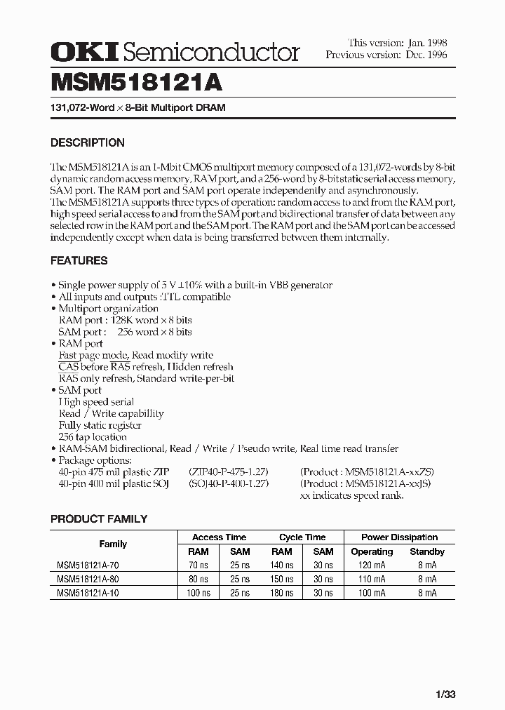 MSM518121A-80ZS_1284575.PDF Datasheet