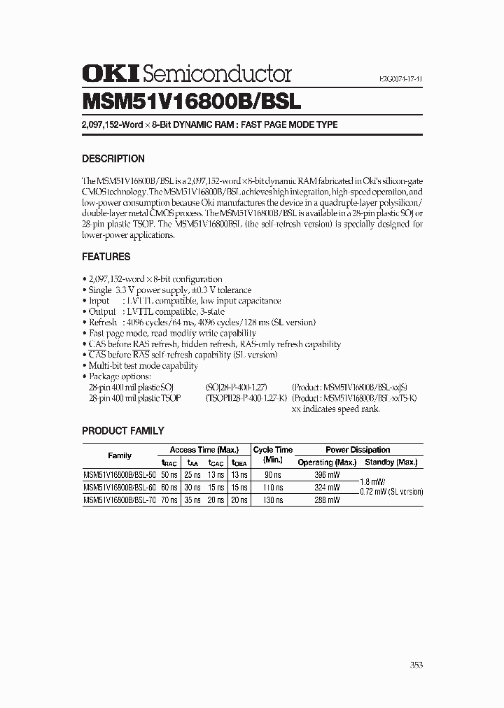 MSM51V16800BSL_1284601.PDF Datasheet