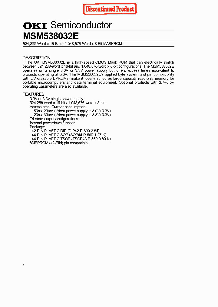 MSM538032E_1170187.PDF Datasheet