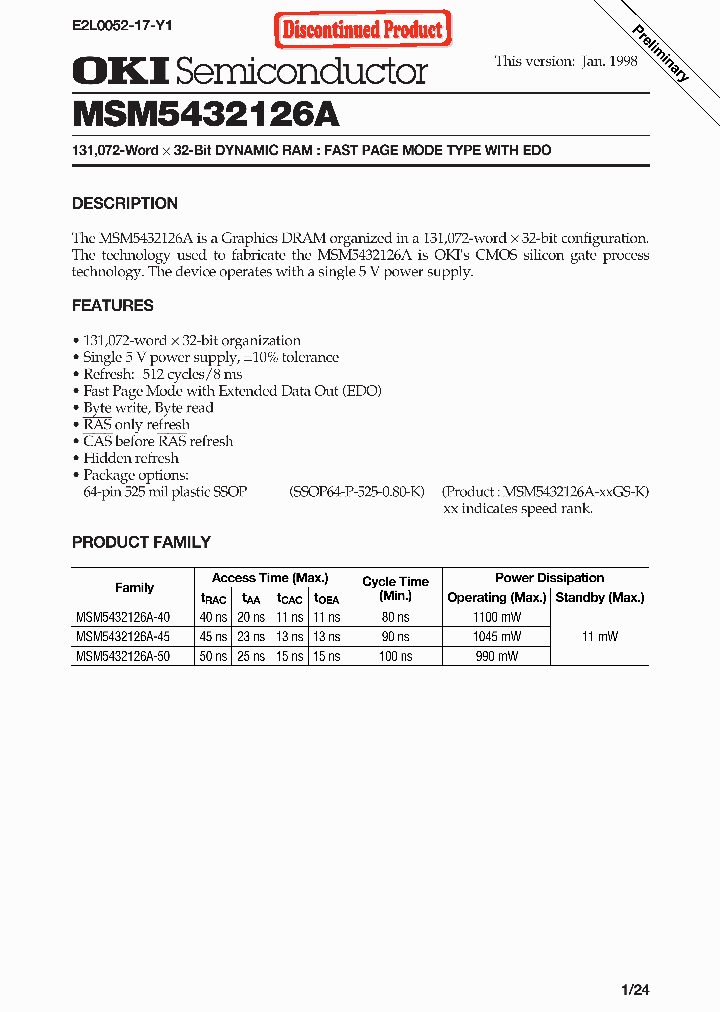 MSM5432126A-50GS-K_1284648.PDF Datasheet