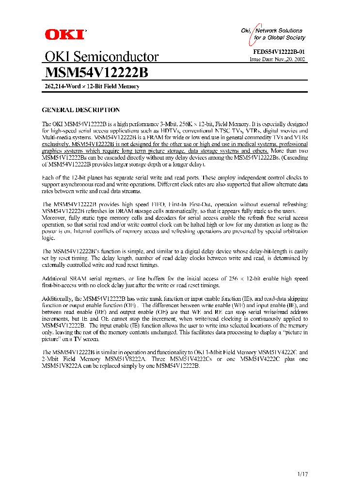 MSM54V12222B-25TS-K_1284656.PDF Datasheet