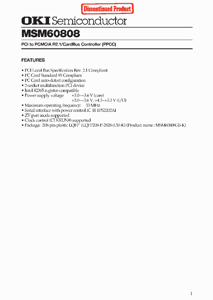 MSM60808GS-K_822360.PDF Datasheet