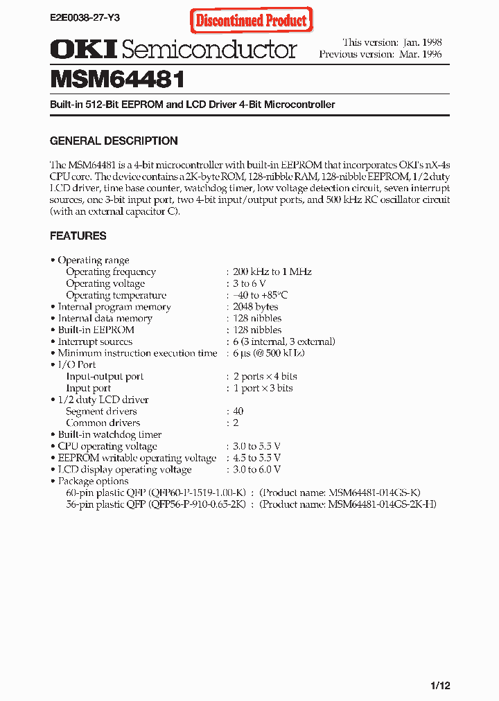 MSM64481-014GS-K_1284690.PDF Datasheet
