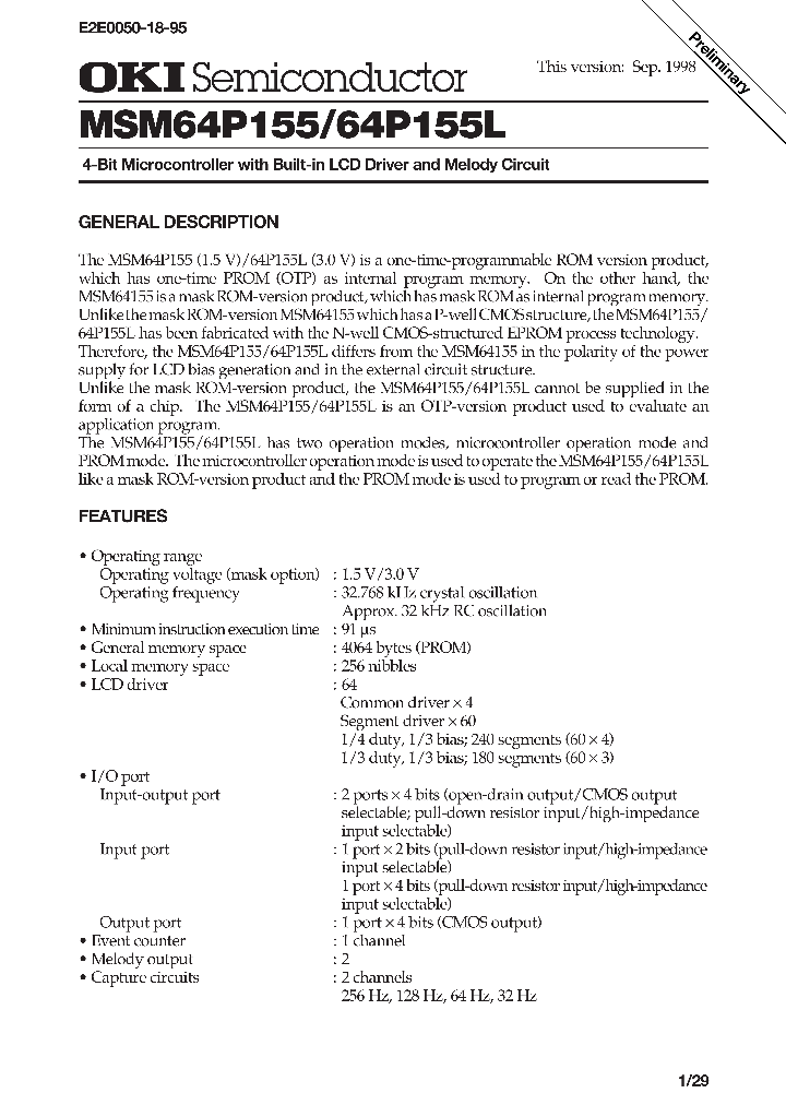MSM64P155L_1284691.PDF Datasheet