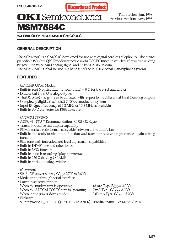 MSM7584CTS-K_1284769.PDF Datasheet