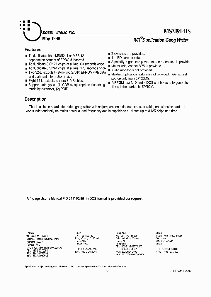 MSM9141S_793592.PDF Datasheet