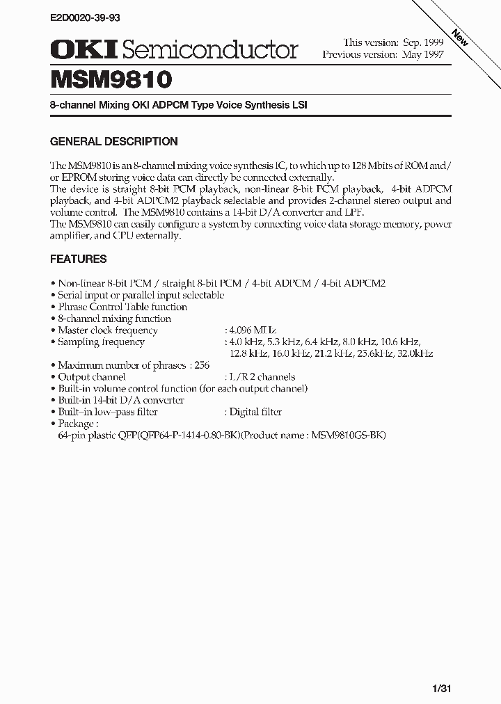 MSM9810_1047641.PDF Datasheet
