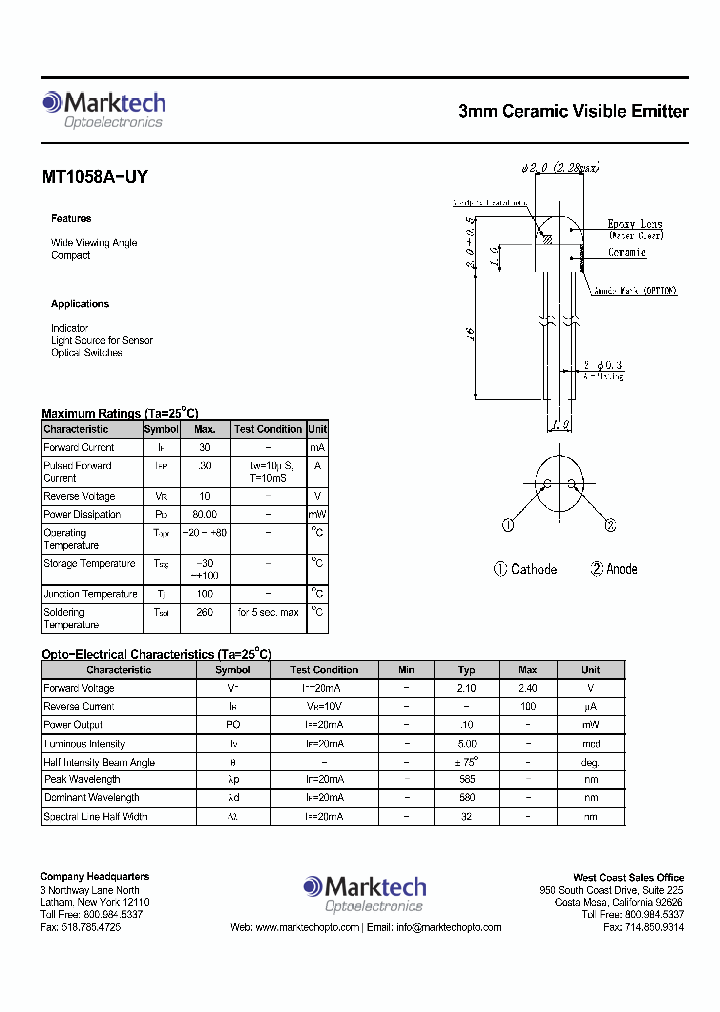 MT1058A-UY_1097343.PDF Datasheet