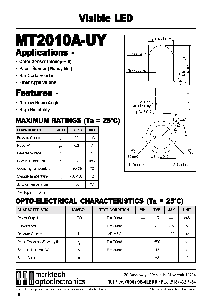 MT2010A-UY_1285011.PDF Datasheet
