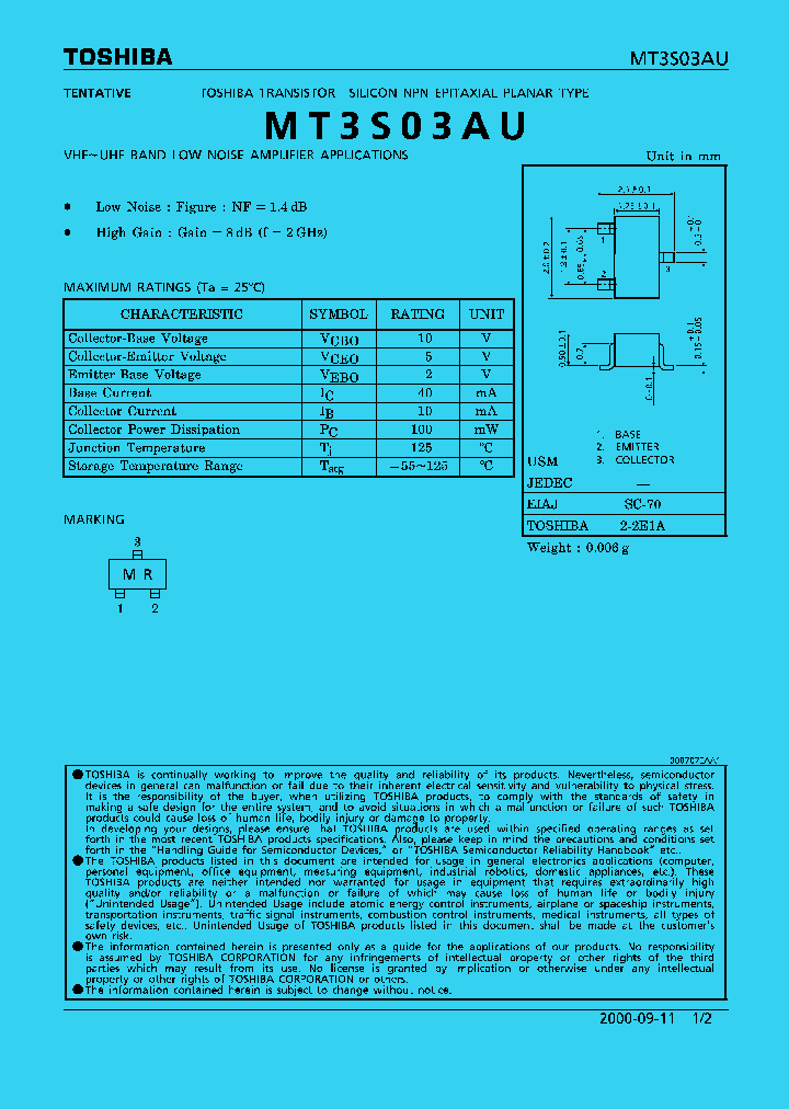 MT3S03AU_1048292.PDF Datasheet