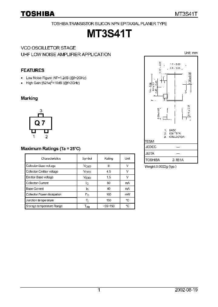 MT3S41T_1154127.PDF Datasheet