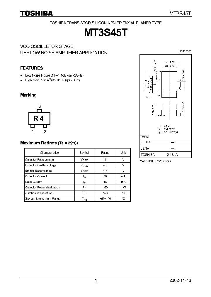 MT3S45T_1285081.PDF Datasheet