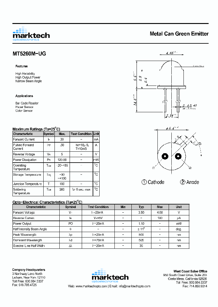 MT5260M-UG_1285179.PDF Datasheet