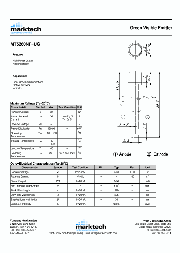 MT5260NF-UG_1285181.PDF Datasheet