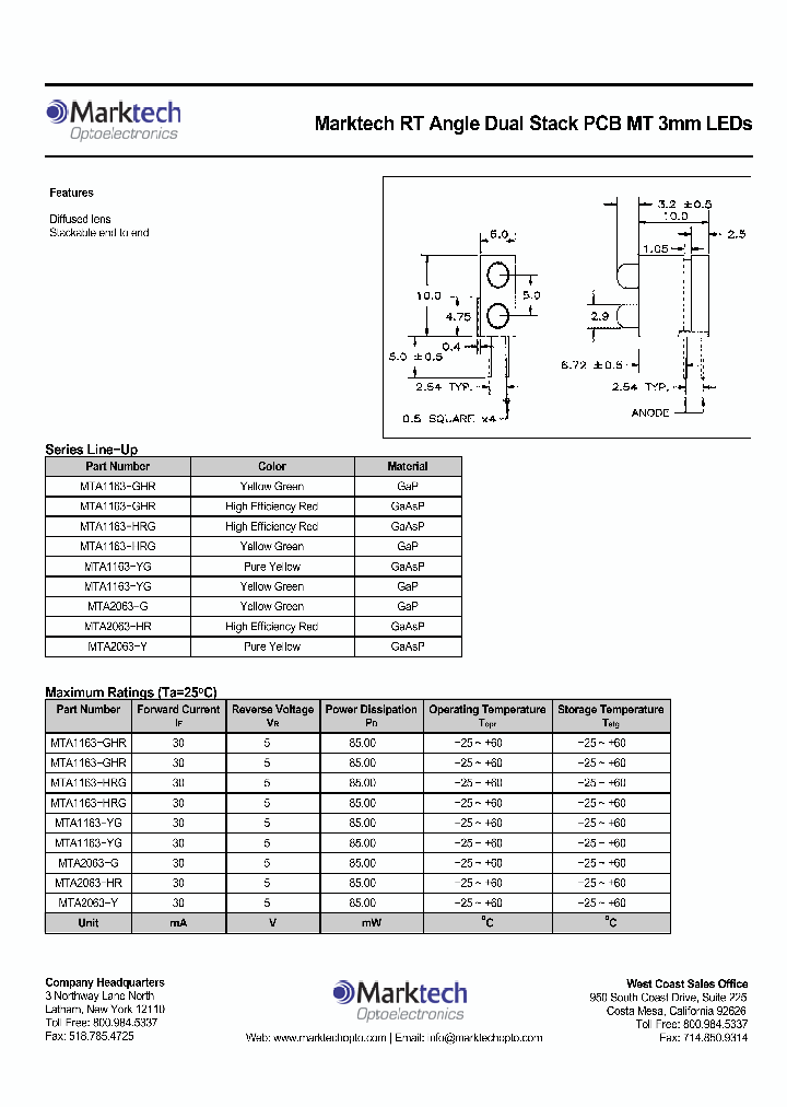 MTA2063-Y_1285441.PDF Datasheet