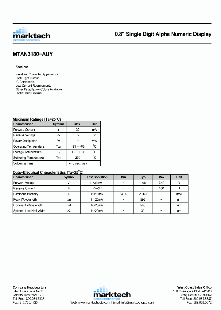 MTAN3180-AUY_1285446.PDF Datasheet