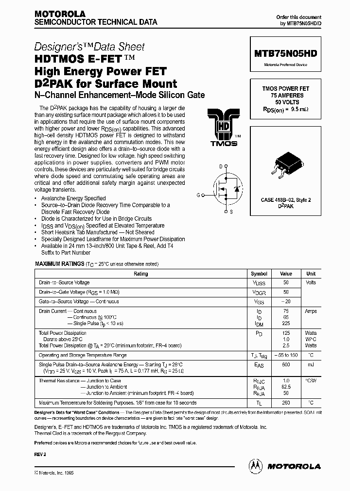MTB75N05HD_1069880.PDF Datasheet