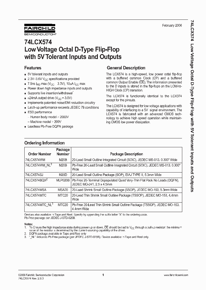 74LCX574MTC_1035111.PDF Datasheet