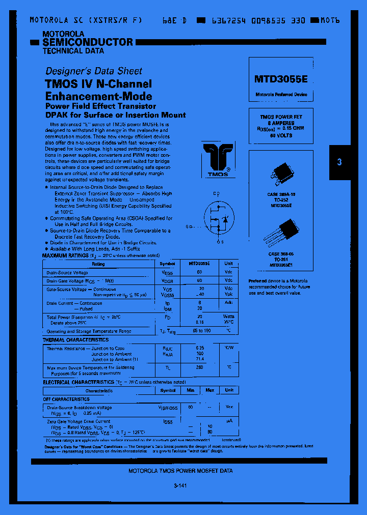 MTD3055E_1053668.PDF Datasheet