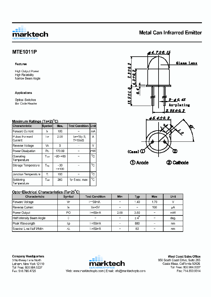 MTE1011P_1285690.PDF Datasheet