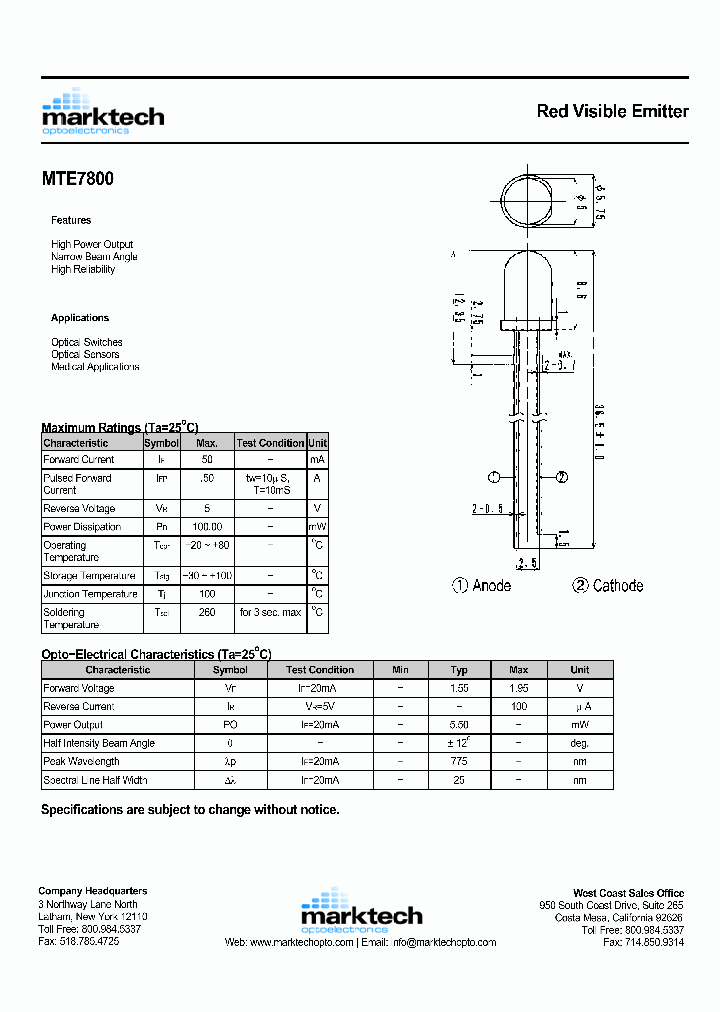 MTE7800_1285714.PDF Datasheet