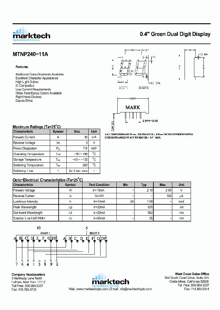 MTNP240-11A_1285827.PDF Datasheet